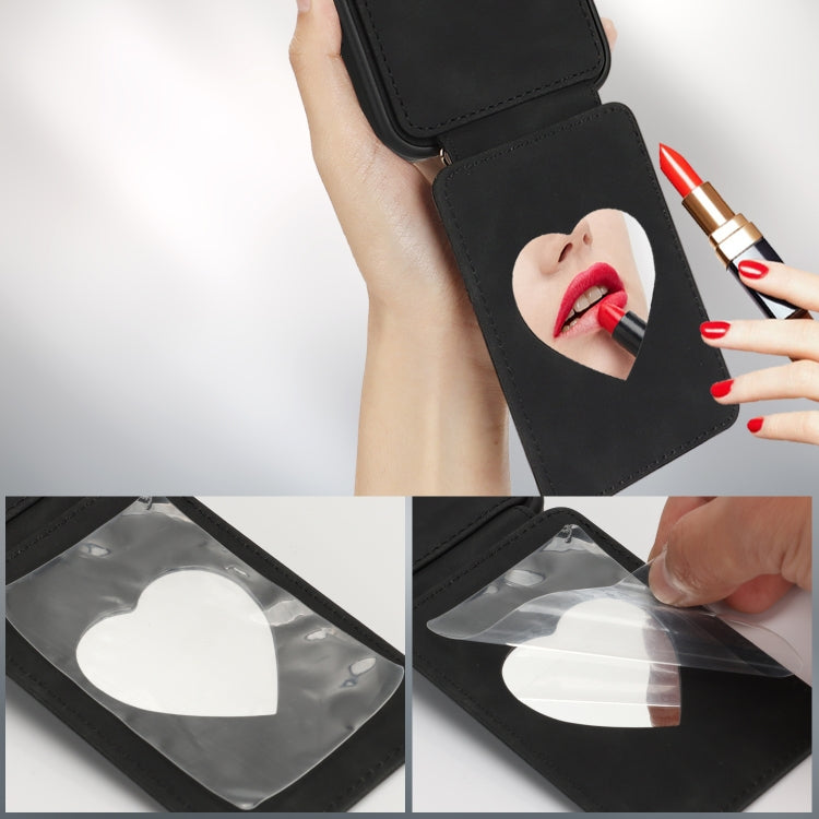 For iPhone 16 Pro Crossbody Skin Card Bag Lanyard Phone Case