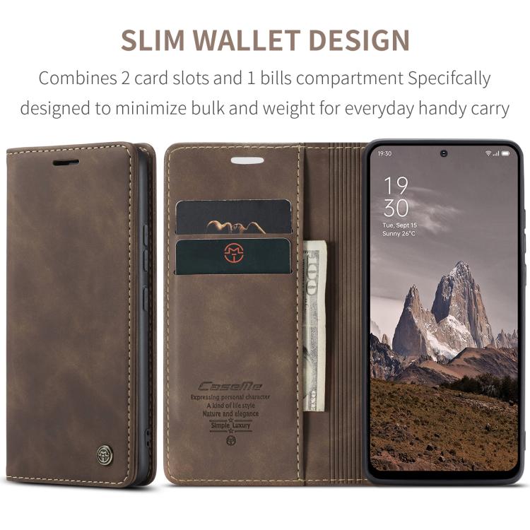 For OPPO Reno12 5G Global CaseMe 013 Multifunctional Horizontal Flip Leather Phone Case