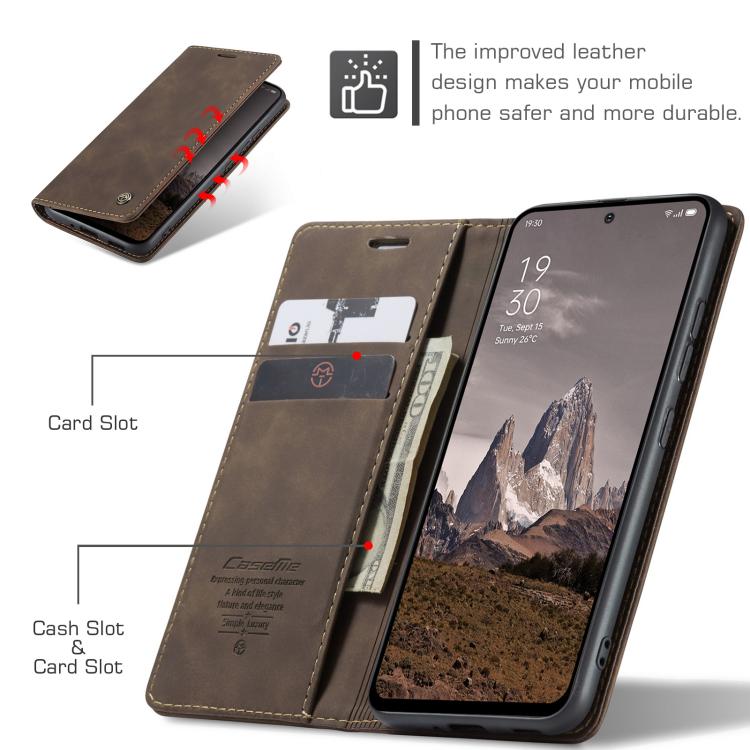 For OPPO Reno12 5G Global CaseMe 013 Multifunctional Horizontal Flip Leather Phone Case