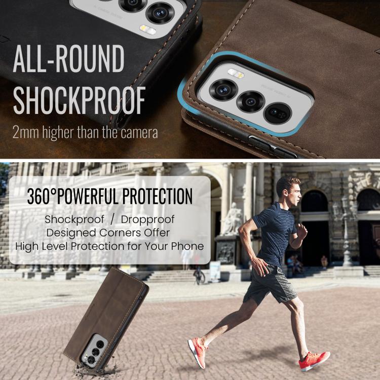 For OPPO Reno12 5G Global CaseMe 013 Multifunctional Horizontal Flip Leather Phone Case