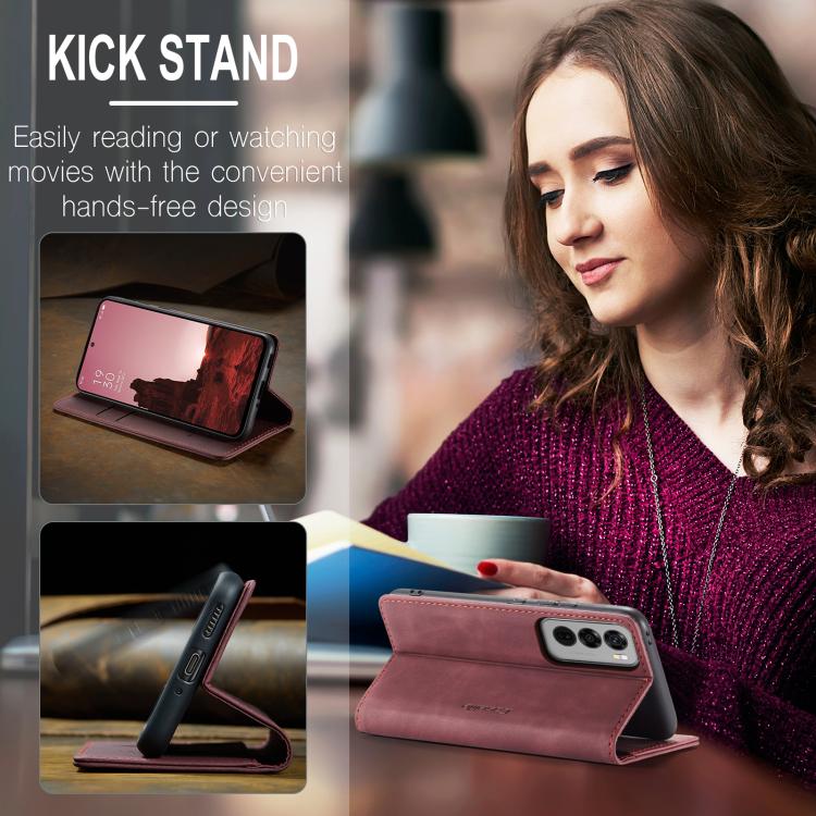 For OPPO Reno12 5G Global CaseMe 013 Multifunctional Horizontal Flip Leather Phone Case