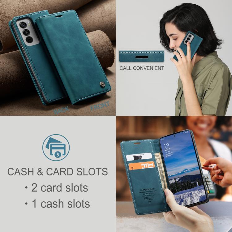 For OPPO Reno12 5G Global CaseMe 013 Multifunctional Horizontal Flip Leather Phone Case