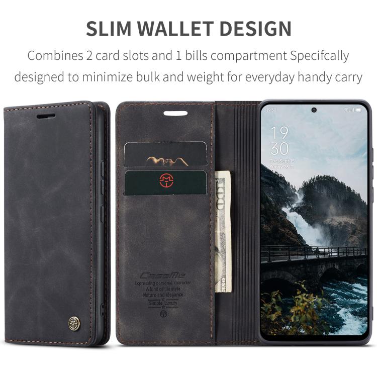 For OPPO Reno12 5G Global CaseMe 013 Multifunctional Horizontal Flip Leather Phone Case