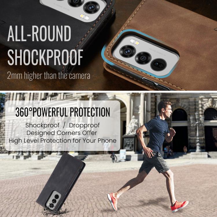 For OPPO Reno12 5G Global CaseMe 013 Multifunctional Horizontal Flip Leather Phone Case