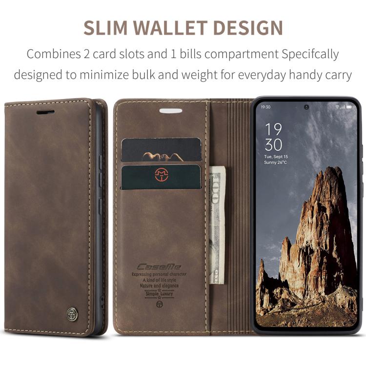 For OPPO Reno12 Pro 5G Global CaseMe 013 Multifunctional Horizontal Flip Leather Phone Case