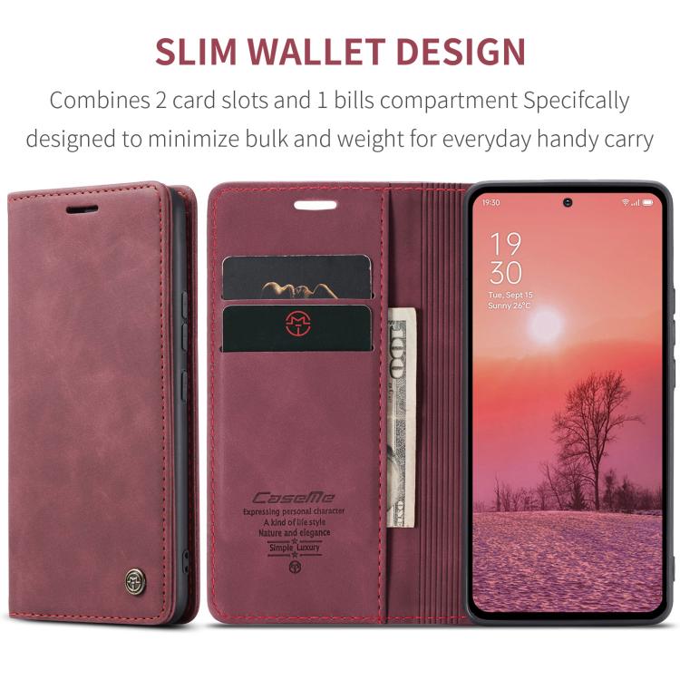 For OPPO Reno12 Pro 5G Global CaseMe 013 Multifunctional Horizontal Flip Leather Phone Case
