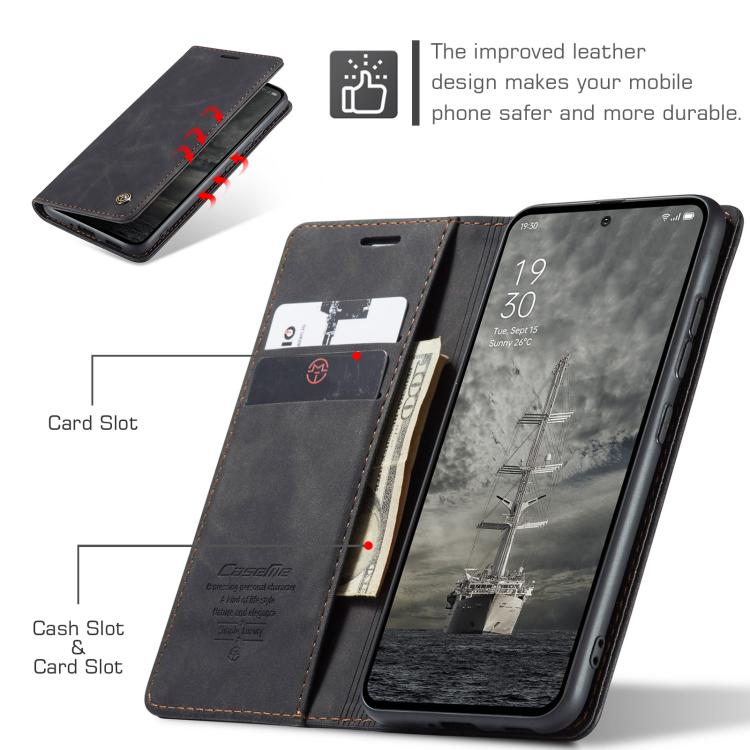 For OPPO Reno12 Pro 5G Global CaseMe 013 Multifunctional Horizontal Flip Leather Phone Case