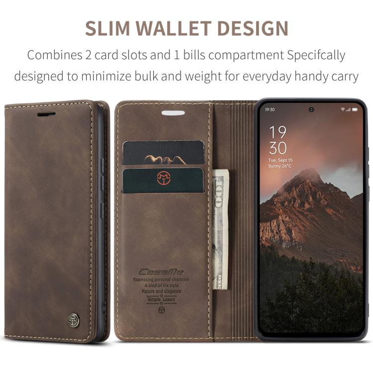 For OPPO Reno12 F /12 FS 5G CaseMe 013 Multifunctional Horizontal Flip Leather Phone Case