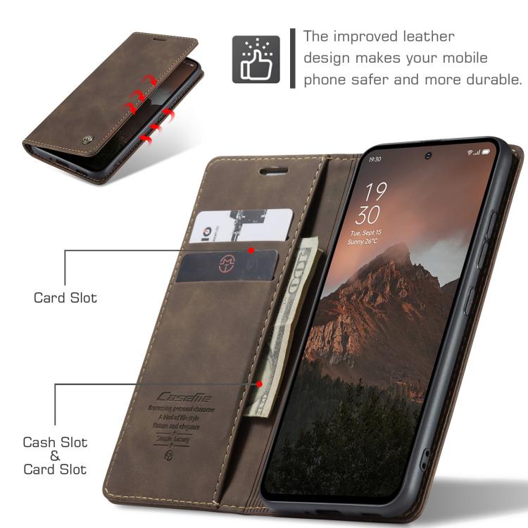 For OPPO Reno12 F /12 FS 5G CaseMe 013 Multifunctional Horizontal Flip Leather Phone Case