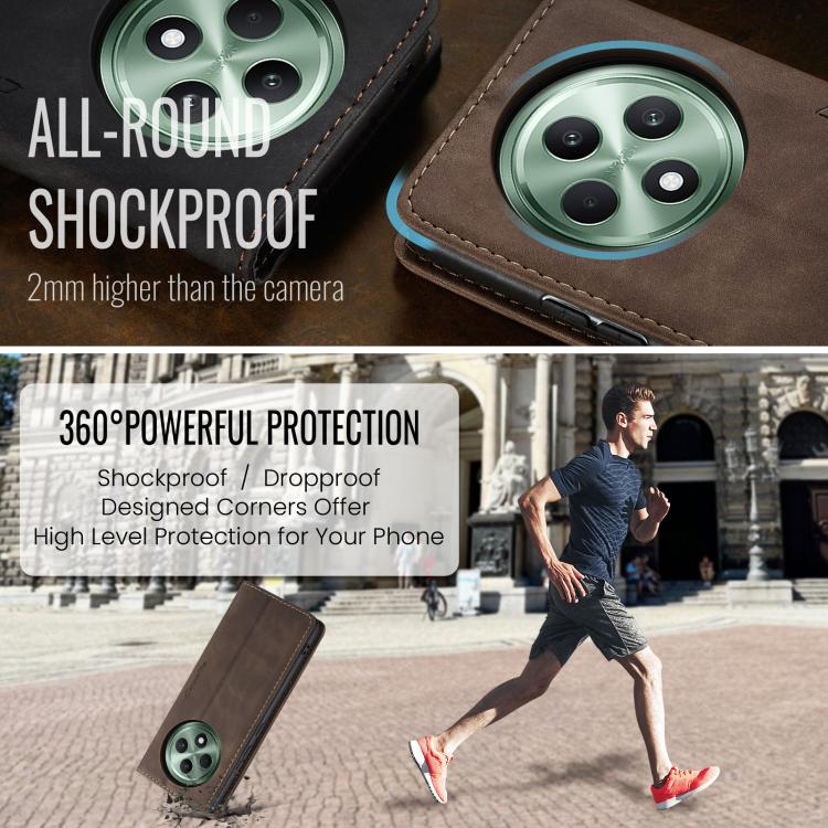 For OPPO Reno12 F /12 FS 5G CaseMe 013 Multifunctional Horizontal Flip Leather Phone Case