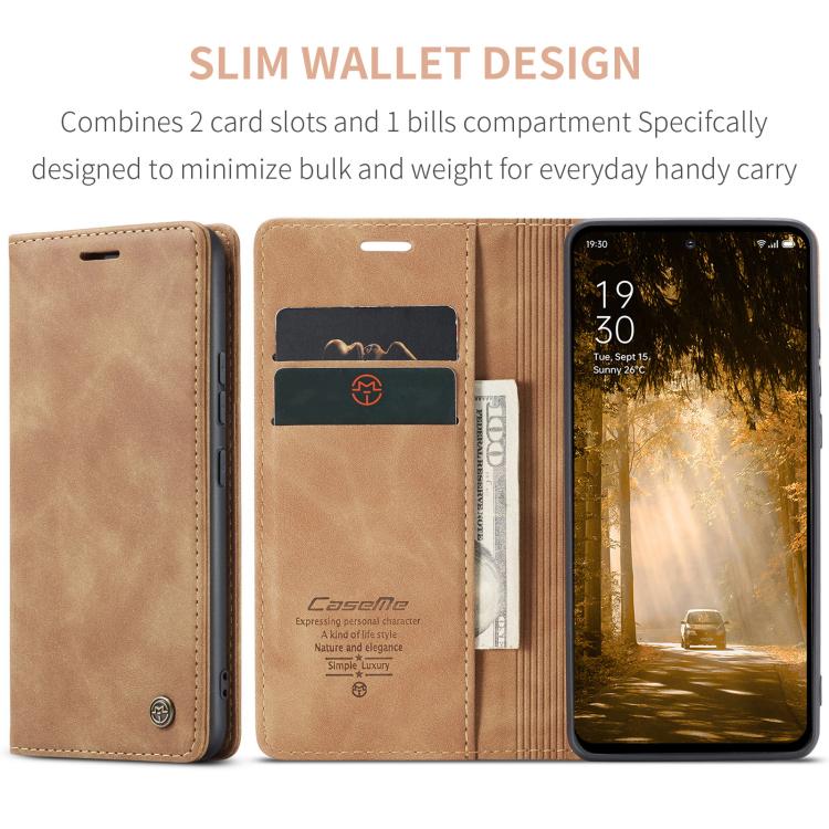 For OPPO Reno12 F /12 FS 5G CaseMe 013 Multifunctional Horizontal Flip Leather Phone Case