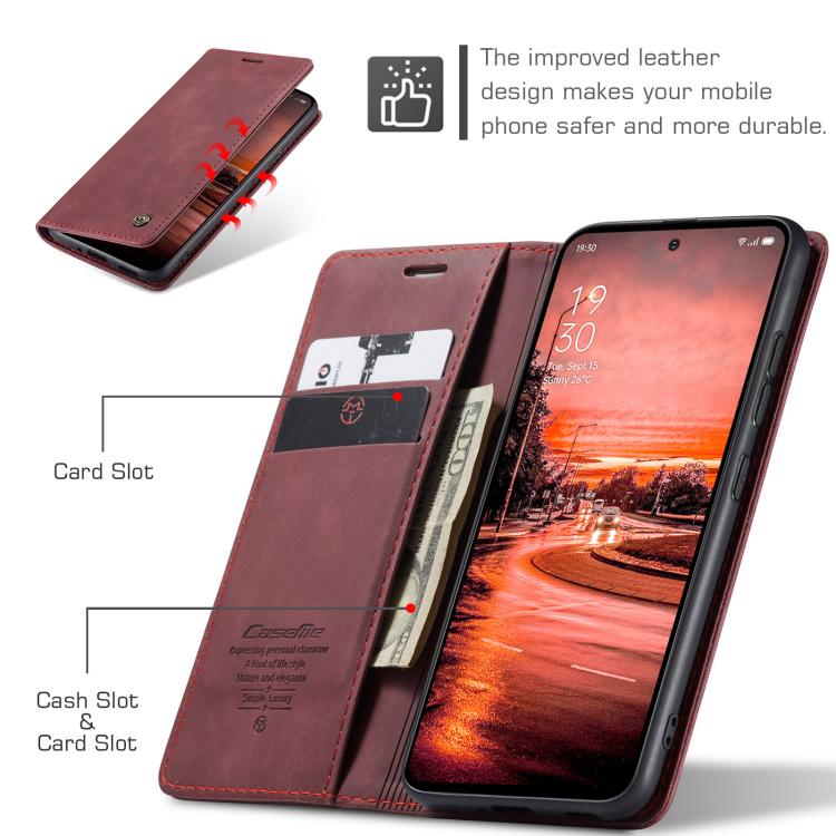 For OPPO Reno12 F /12 FS 5G CaseMe 013 Multifunctional Horizontal Flip Leather Phone Case