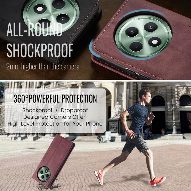 For OPPO Reno12 F /12 FS 5G CaseMe 013 Multifunctional Horizontal Flip Leather Phone Case