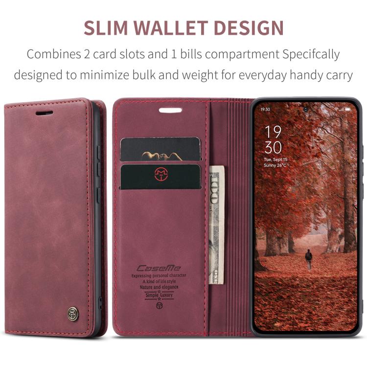 For OPPO Reno13 F 4G / 5G CaseMe 013 Multifunctional Horizontal Flip Leather Phone Case