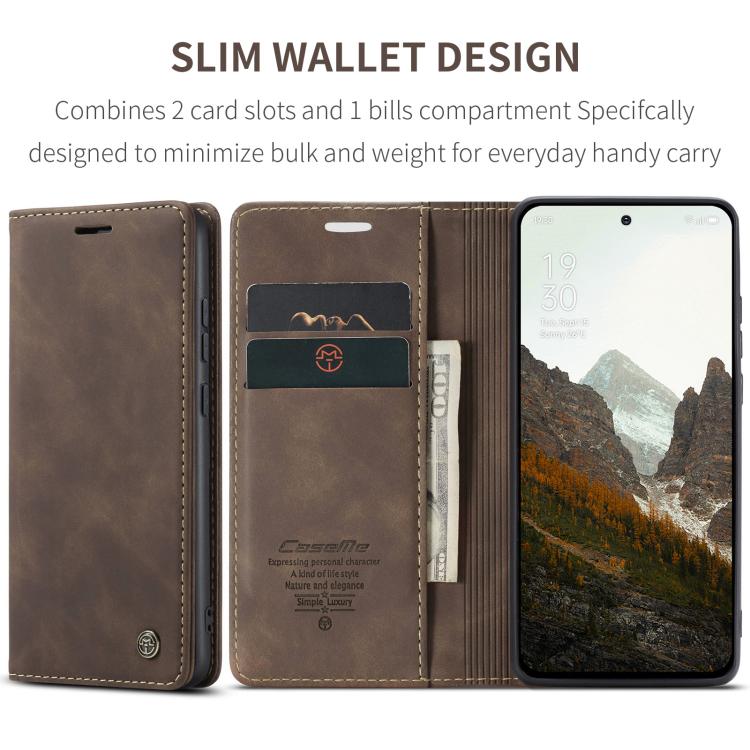 For OPPO Reno13 Global CaseMe 013 Multifunctional Horizontal Flip Leather Phone Case