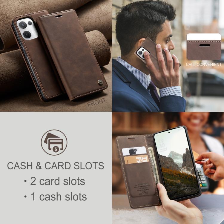 For OPPO Reno13 Global CaseMe 013 Multifunctional Horizontal Flip Leather Phone Case