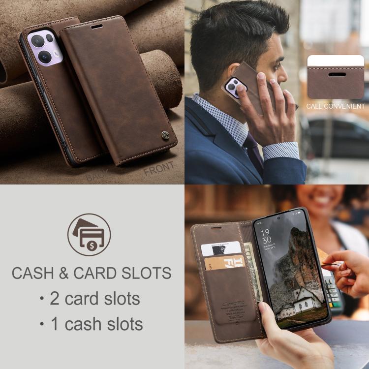 For OPPO Reno13 Pro Global CaseMe 013 Multifunctional Horizontal Flip Leather Phone Case