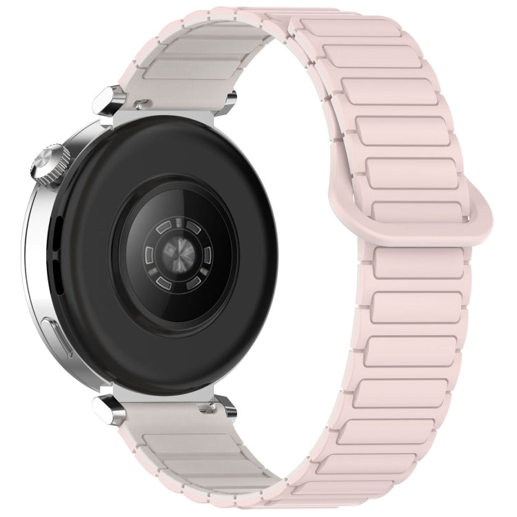 For Honor Magic Watch2 42mm Dual Color Magnetic Buckle 20mm Silicone Watch Band