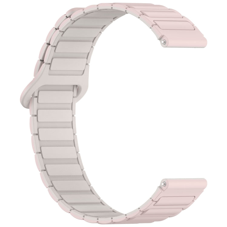 For Honor Magic Watch2 42mm Dual Color Magnetic Buckle 20mm Silicone Watch Band