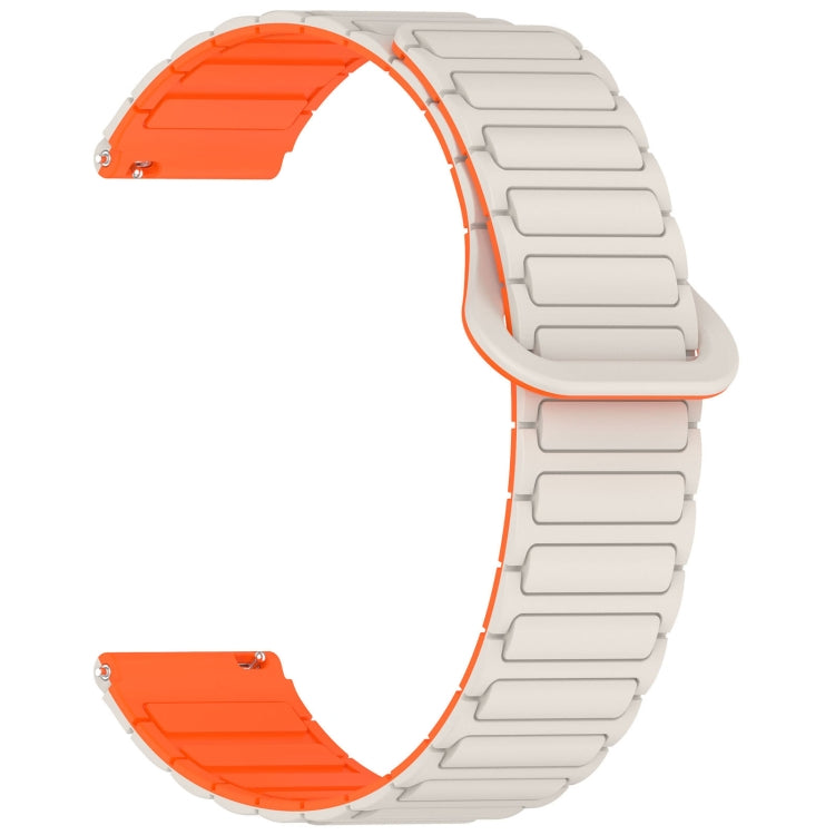 For Honor Magic Watch2 42mm Dual Color Magnetic Buckle 20mm Silicone Watch Band