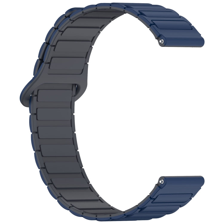 For Honor Magic Watch2 42mm Dual Color Magnetic Buckle 20mm Silicone Watch Band