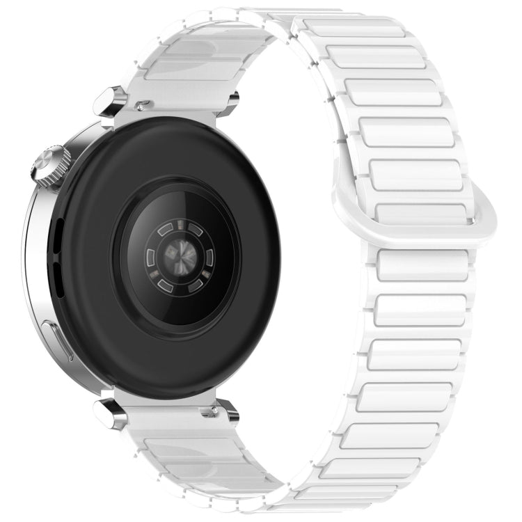 For Honor Magic Watch2 42mm Dual Color Magnetic Buckle 20mm Silicone Watch Band