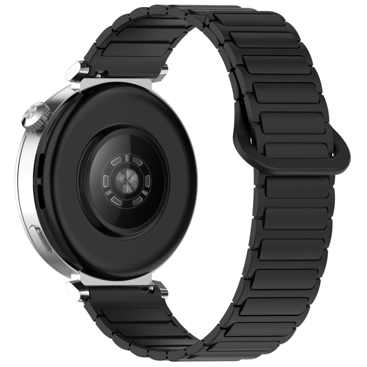 For Amazfit Active 20mm Dual Color Magnetic Buckle Silicone Watch Band