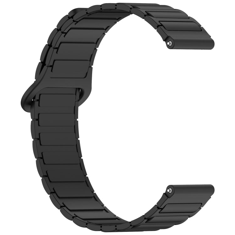 For Amazfit Active 20mm Dual Color Magnetic Buckle Silicone Watch Band