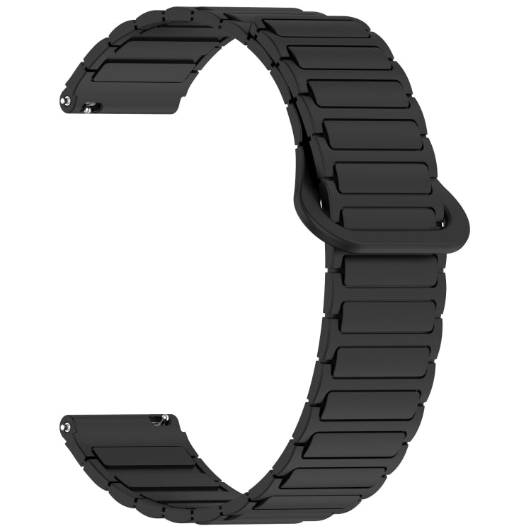 For Garmin Forerunner 165 Dual Color Magnetic Buckle 20mm Silicone Watch Band