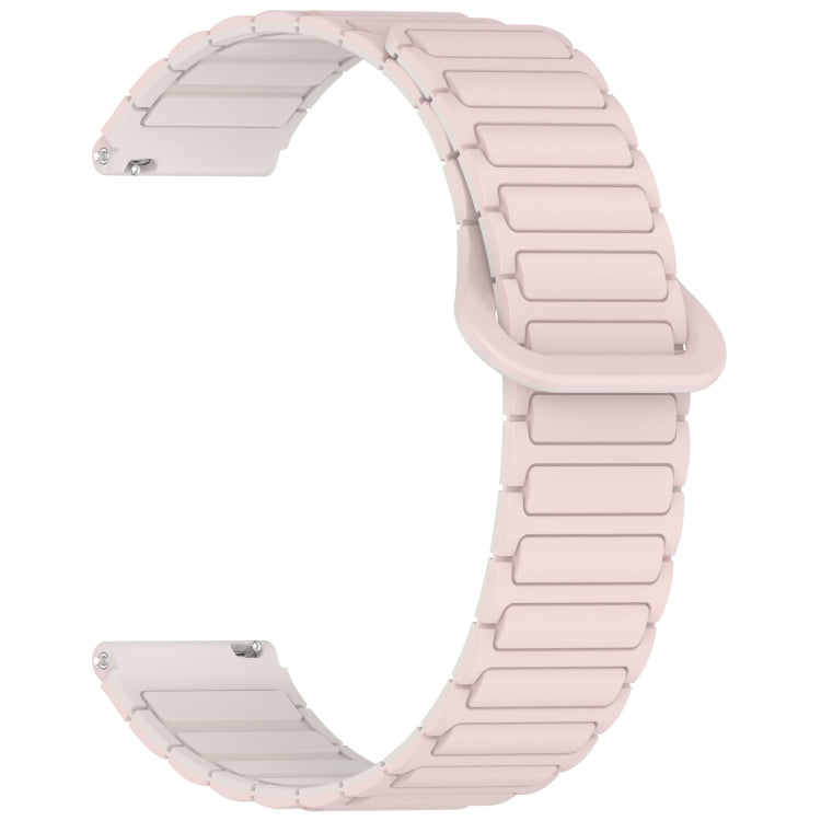 For Amazfit Bip 5 / GTR 4 / GTR 3 Dual Color 22mm Magnetic Buckle Silicone Watch Band