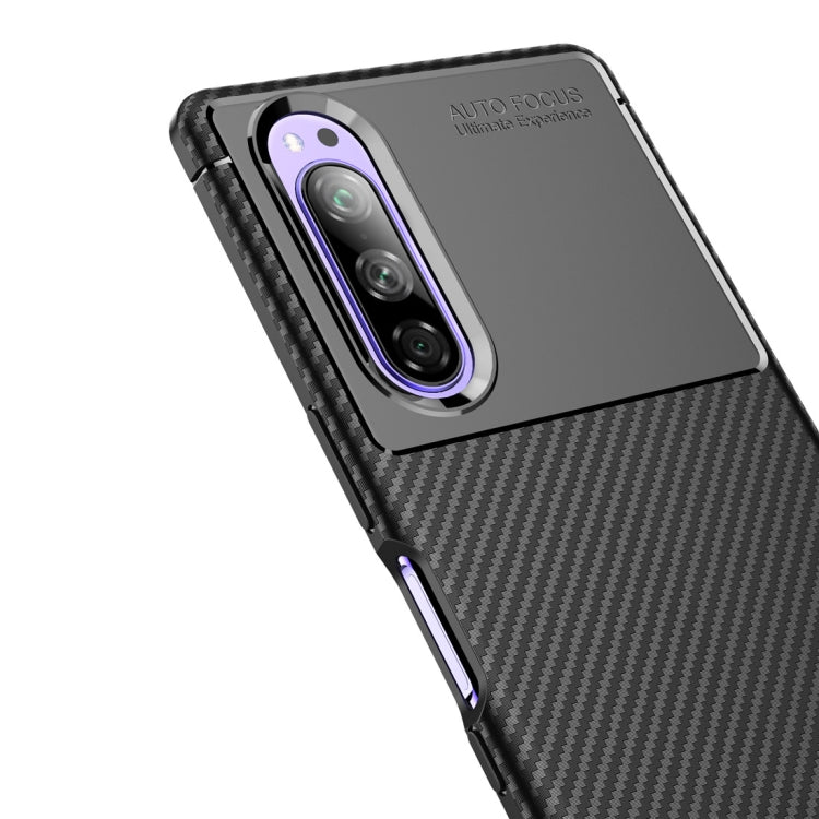 Beetle Series Carbon Fiber Texture Shockproof TPU Case for Sony Xperia 2