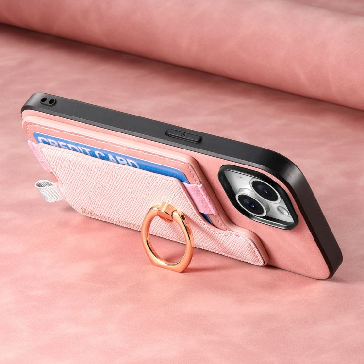 For Samsung Galaxy A06 Retro Cross Leather Ring Horizontal Insert Card Bag MagSafe Phone Case