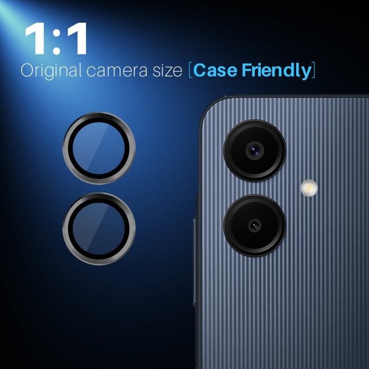 For Samsung Galaxy A06 4G NORTHJO Camera Lens Protector CD Metal Ring Tempered Glass Film