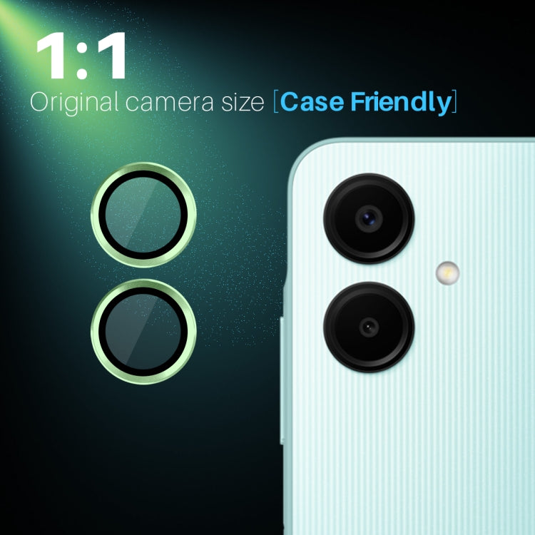 For Samsung Galaxy A06 4G NORTHJO Camera Lens Protector CD Metal Ring Tempered Glass Film