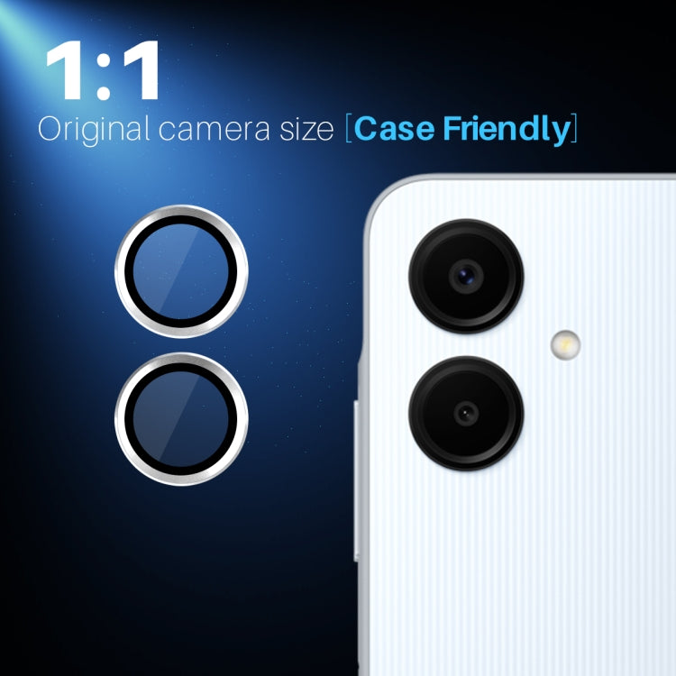 For Samsung Galaxy A06 4G NORTHJO Camera Lens Protector CD Metal Ring Tempered Glass Film