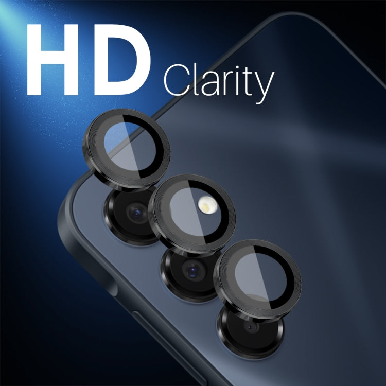 For Samsung Galaxy A16 5G NORTHJO Camera Lens Protector CD Metal Ring Tempered Glass Film