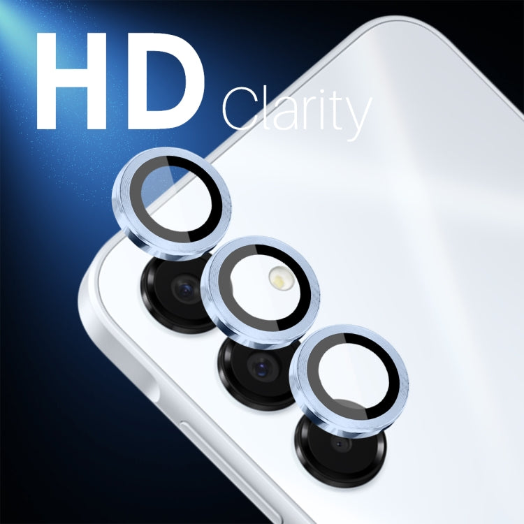 For Samsung Galaxy A16 5G NORTHJO Camera Lens Protector CD Metal Ring Tempered Glass Film