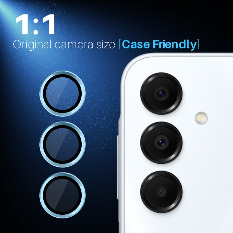 For Samsung Galaxy A16 5G NORTHJO Camera Lens Protector CD Metal Ring Tempered Glass Film