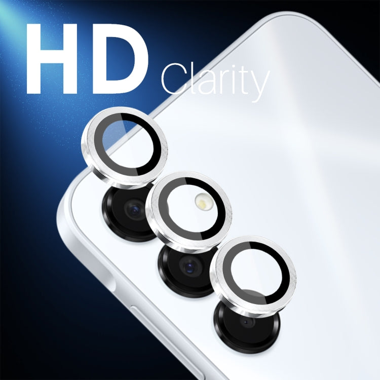 For Samsung Galaxy A16 5G NORTHJO Camera Lens Protector CD Metal Ring Tempered Glass Film