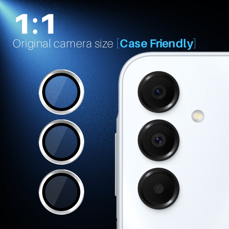 For Samsung Galaxy A16 5G NORTHJO Camera Lens Protector CD Metal Ring Tempered Glass Film