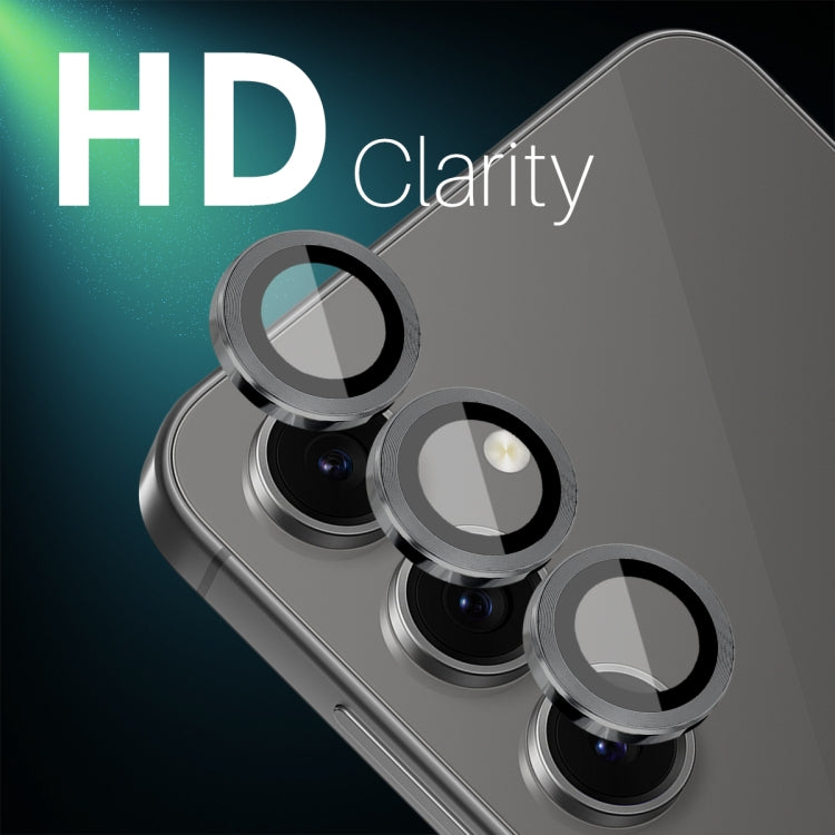 For Samsung Galaxy S24 FE 5G NORTHJO Camera Lens Protector CD Metal Ring Tempered Glass Film