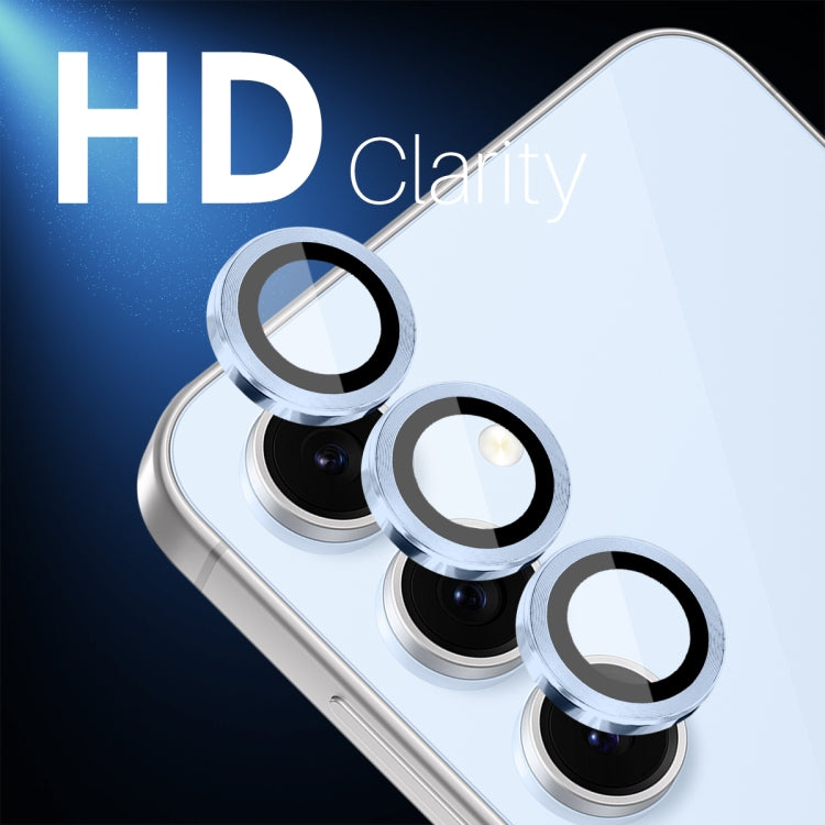 For Samsung Galaxy S24 FE 5G NORTHJO Camera Lens Protector CD Metal Ring Tempered Glass Film
