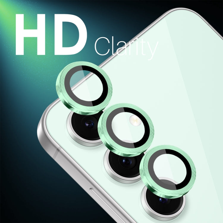 For Samsung Galaxy S24 FE 5G NORTHJO Camera Lens Protector CD Metal Ring Tempered Glass Film