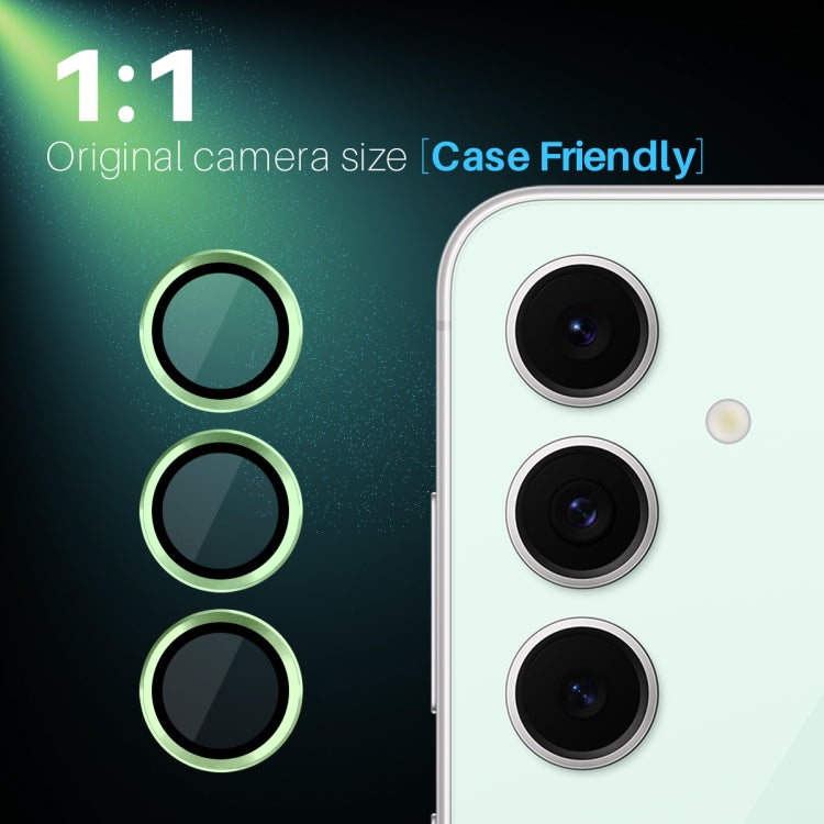 For Samsung Galaxy S24 FE 5G NORTHJO Camera Lens Protector CD Metal Ring Tempered Glass Film