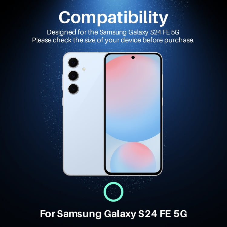 For Samsung Galaxy S24 FE 5G NORTHJO Camera Lens Protector CD Metal Ring Tempered Glass Film