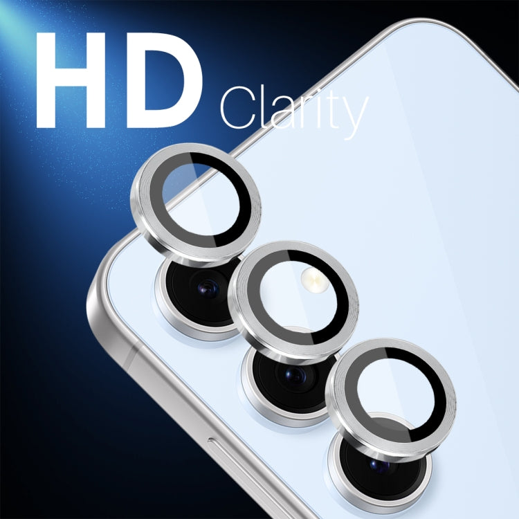 For Samsung Galaxy S24 FE 5G NORTHJO Camera Lens Protector CD Metal Ring Tempered Glass Film