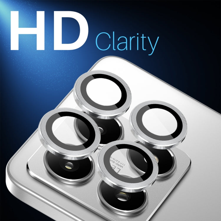 For Xiaomi 14T 5G NORTHJO Camera Lens Protector CD Metal Ring Tempered Glass Film