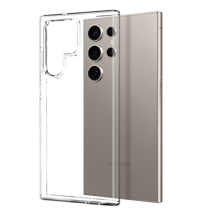 For Samsung Galaxy S24 Ultra 5G NORTHJO TPU Case with Screen and Lens Film, Support Fingerprint Unlock - Transparent