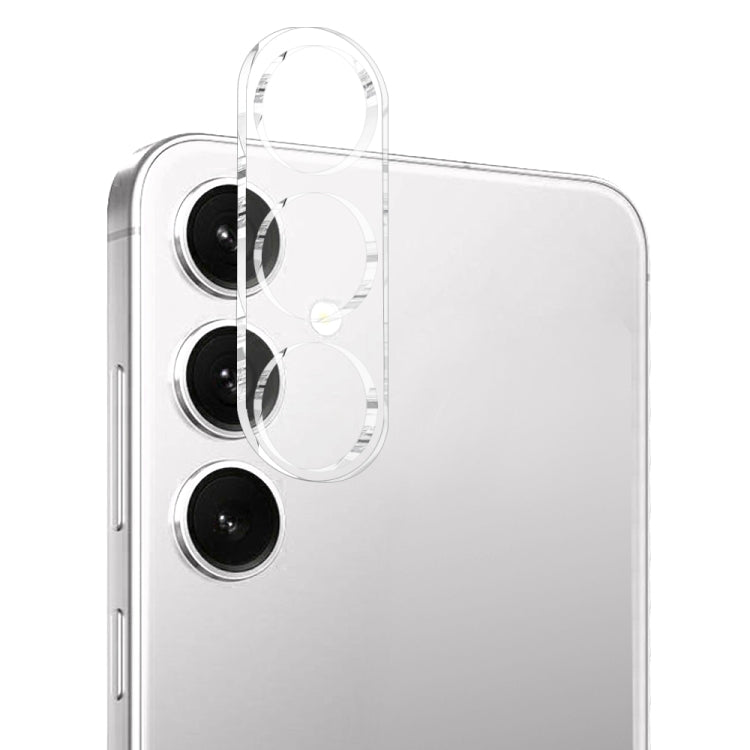 For Samsung Galaxy S24+ 5G NORTHJO TPU Case with Screen and Lens Film, Support Fingerprint Unlock - Transparent