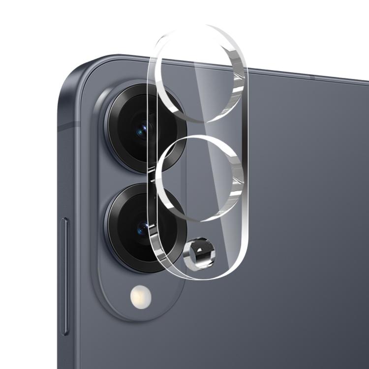 For Samsung Galaxy S25 Edge 5G NORTHJO TPU Case with Screen and Lens Film, Support Fingerprint Unlock - Transparent